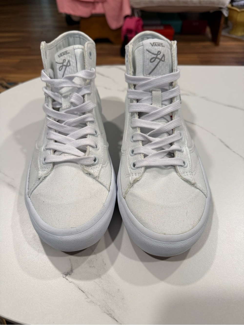 NWOT Vans Women's High-Top Canvas Sneakers in White
